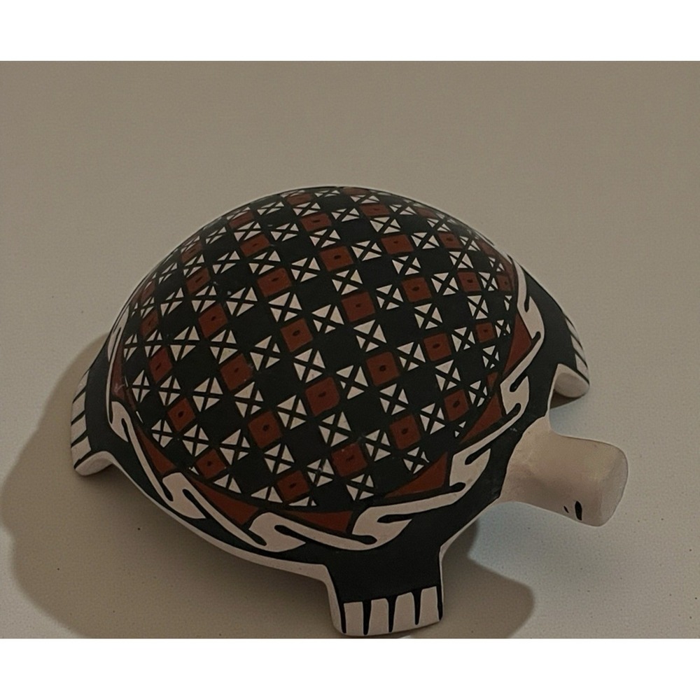 Mata Ortiz Pottery Martha Hernandez Turtle Paquime Folk Art Mexican Ceramic Clay